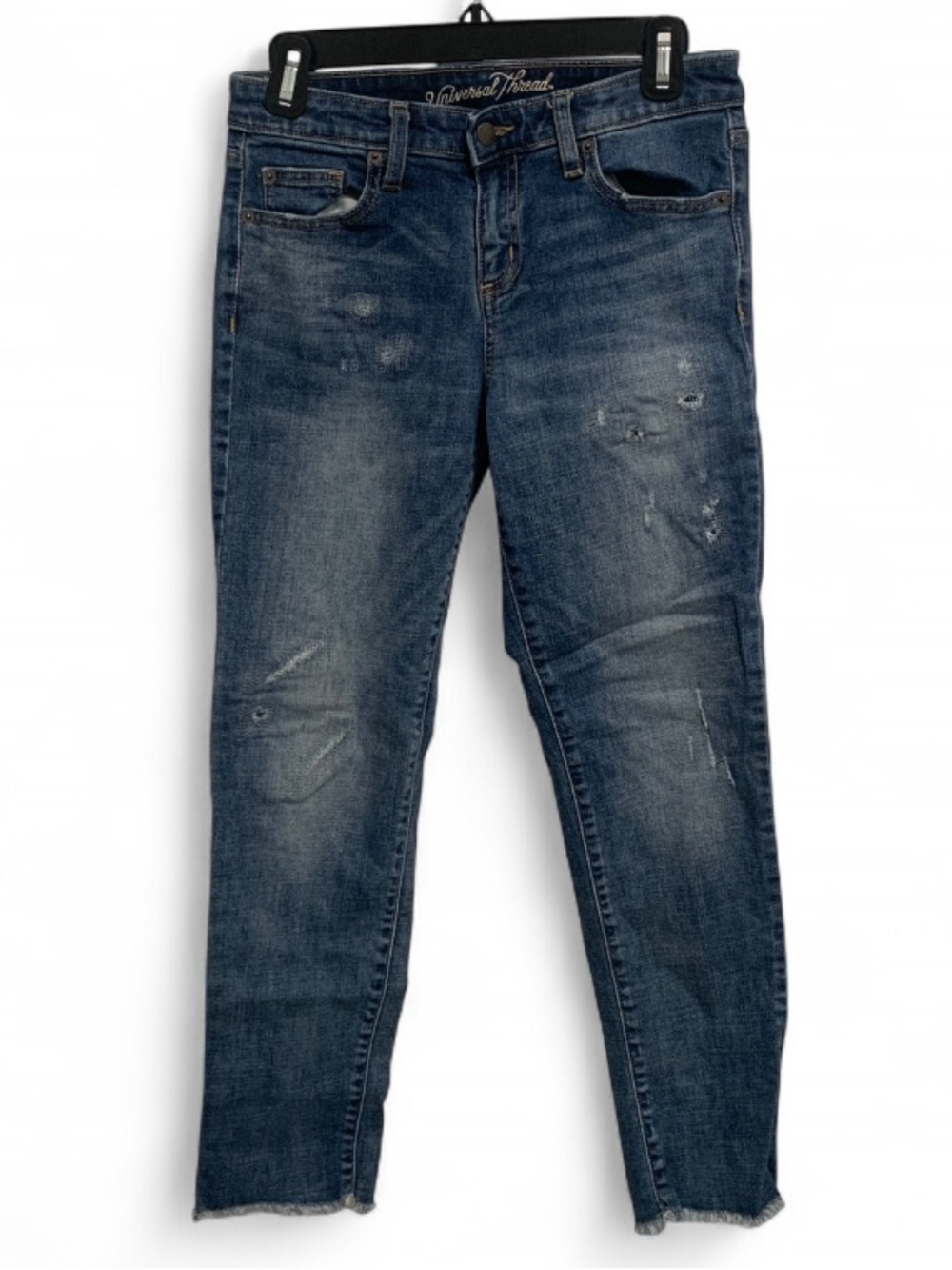 Universal Thread Distressed Mid Rise Boyfriend Cropped Jeans
